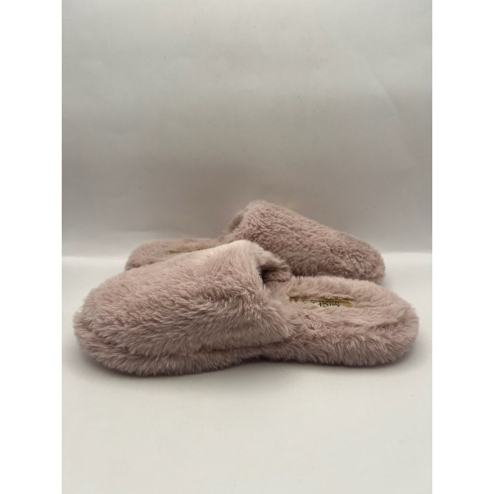 Michael Kors Alexis Faux Fur Pink Slippers Women Size 8 - Picture 2 of 9